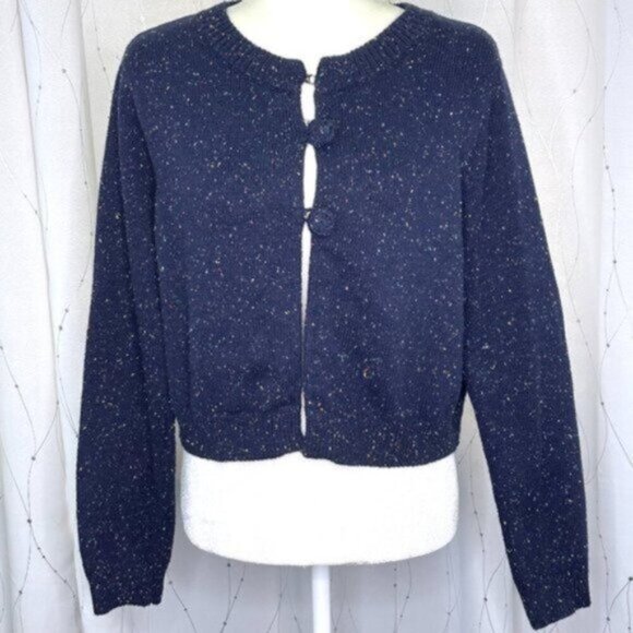 Modcloth Girls Navy Blue Cardigan Sweater - Picture 1 of 3